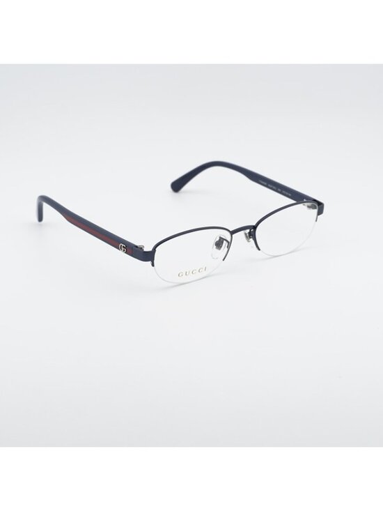 Gucci GG0719OJ 003 Eyeglasses Blue 51mm Oval Frame main image 4